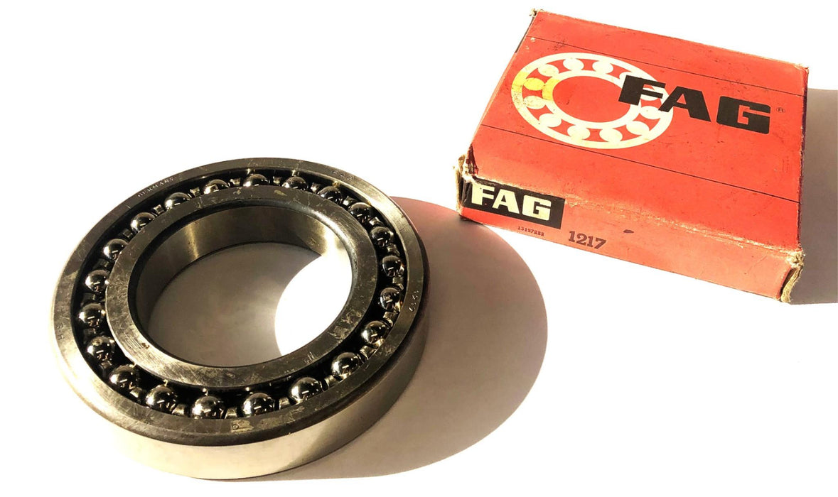 FAG Self Aligning Double Row Ball Bearing 1217 NOS