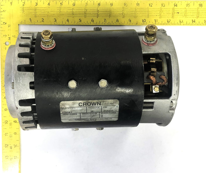 Crown 36 Volt Lift Motor 020943 USED