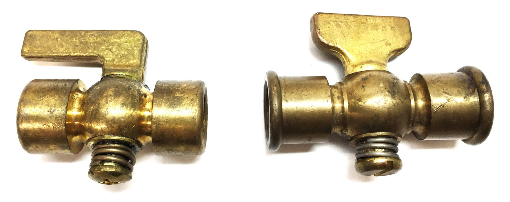 UNBRANDED 1/4" Brass Petcock w/Handle [Lot of 2] NOS