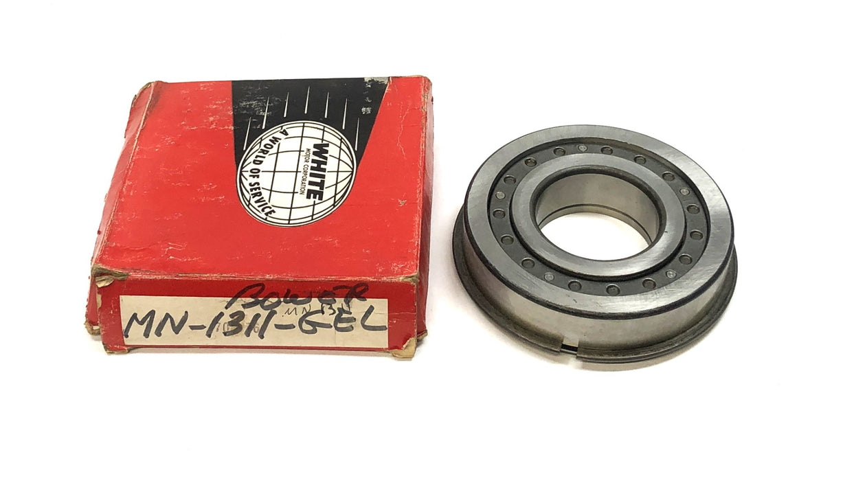 Bower Cylindrical Roller Bearing With Snap Ring MN-1311-GEL (M1311GE) NOS