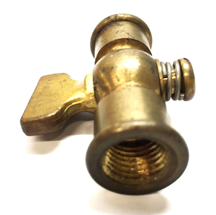 UNBRANDED 1/4" Brass Petcock w/Handle [Lot of 2] NOS