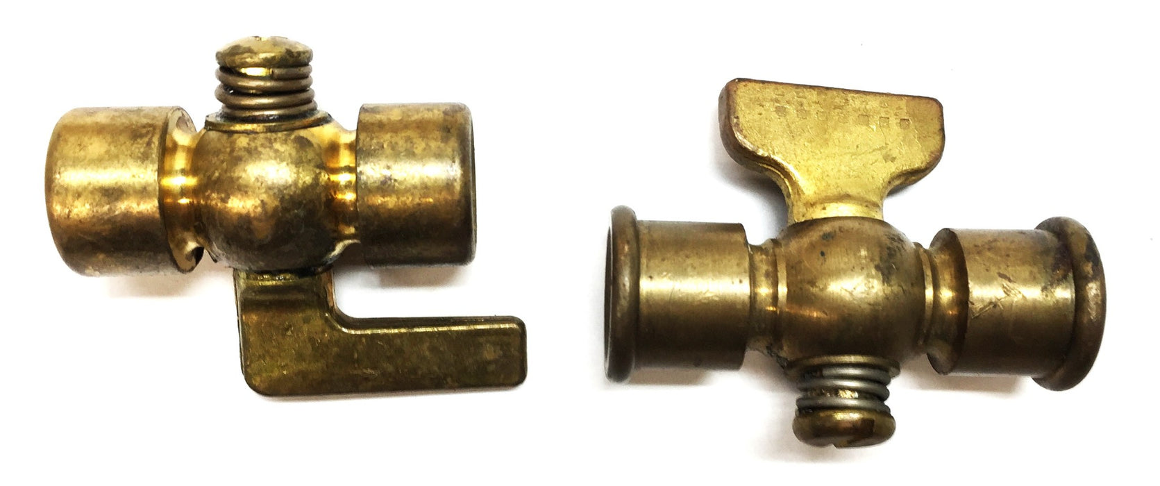 UNBRANDED 1/4" Brass Petcock w/Handle [Lot of 2] NOS