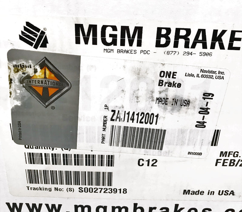 International/MGM Brake Chamber ZAJ1412001 NOS