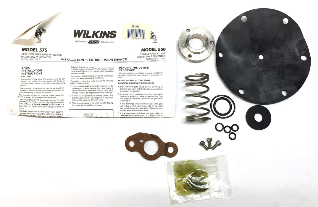 WILKINS 3/4" Relief Valve Repair Kit for Model 575 RK-005 NOS