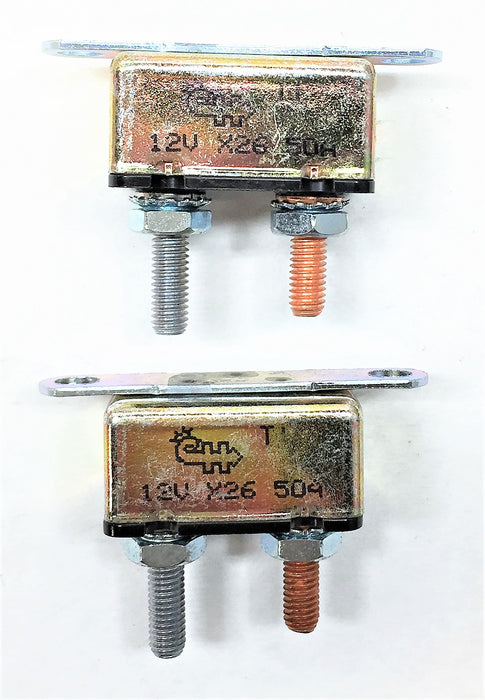 COLE HERSEE Circuit Breaker 12V/50A [Lot of 2] NOS