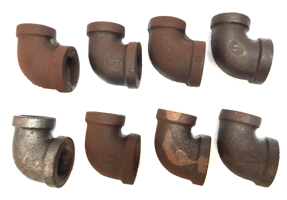 UNBRANDED Pipe Fitting Elbow 90 Degree 3/8" x 1/4" [Lot of 8] NOS