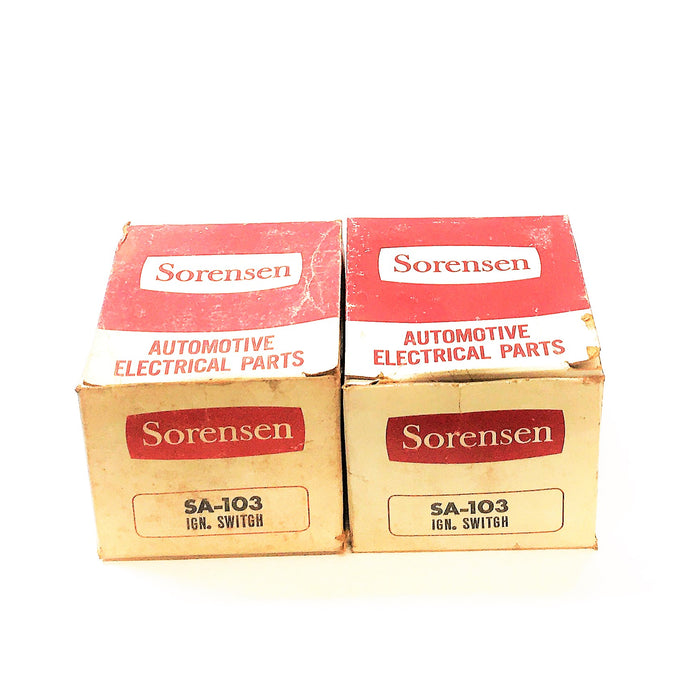 Sorensen Ignition Switch SA-103 [Lot of 2] NOS