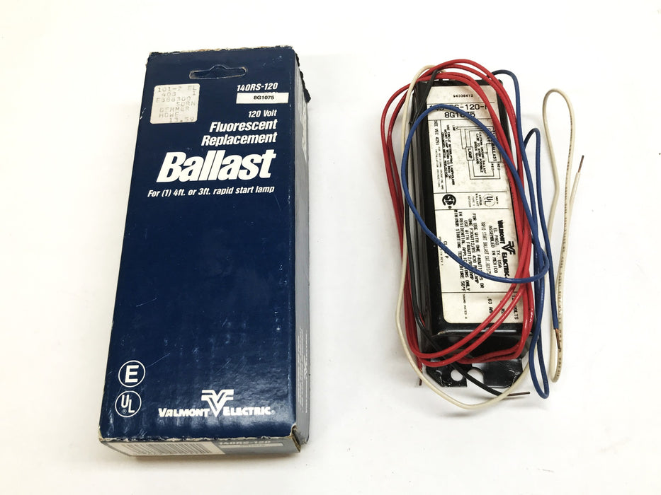 Valmont 1-Lamp Fluorescent Ballast 140RS-120 NOS