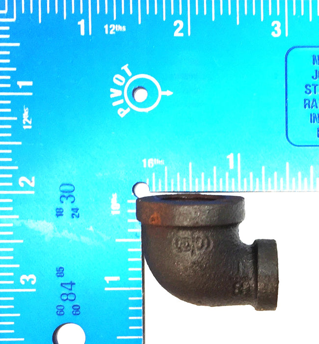 UNBRANDED Pipe Fitting Elbow Red Brass 90 Degree 3/8" x 1/8" [Lot of 10] NOS