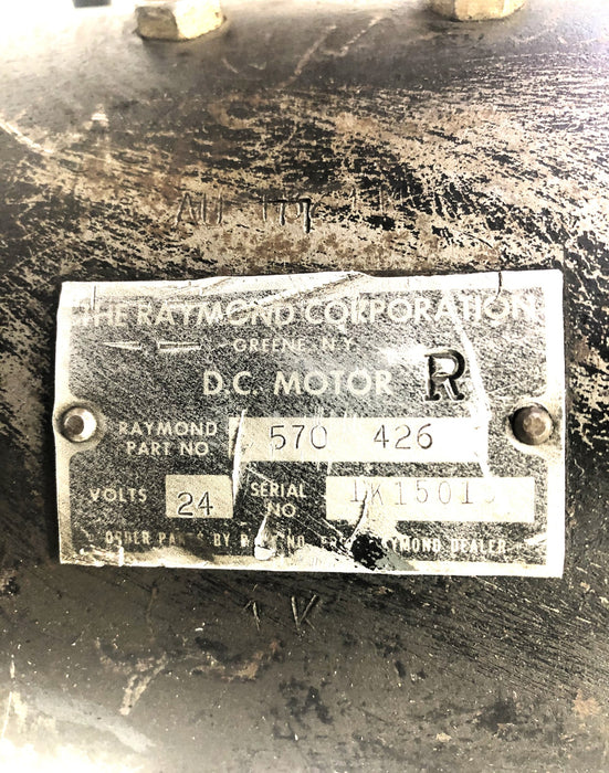 Raymond 24 Volt Forklift Motor 570-426 PARTS ONLY