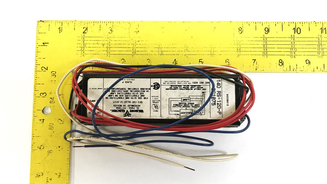 Valmont 1-Lamp Fluorescent Ballast 140RS-120 NOS