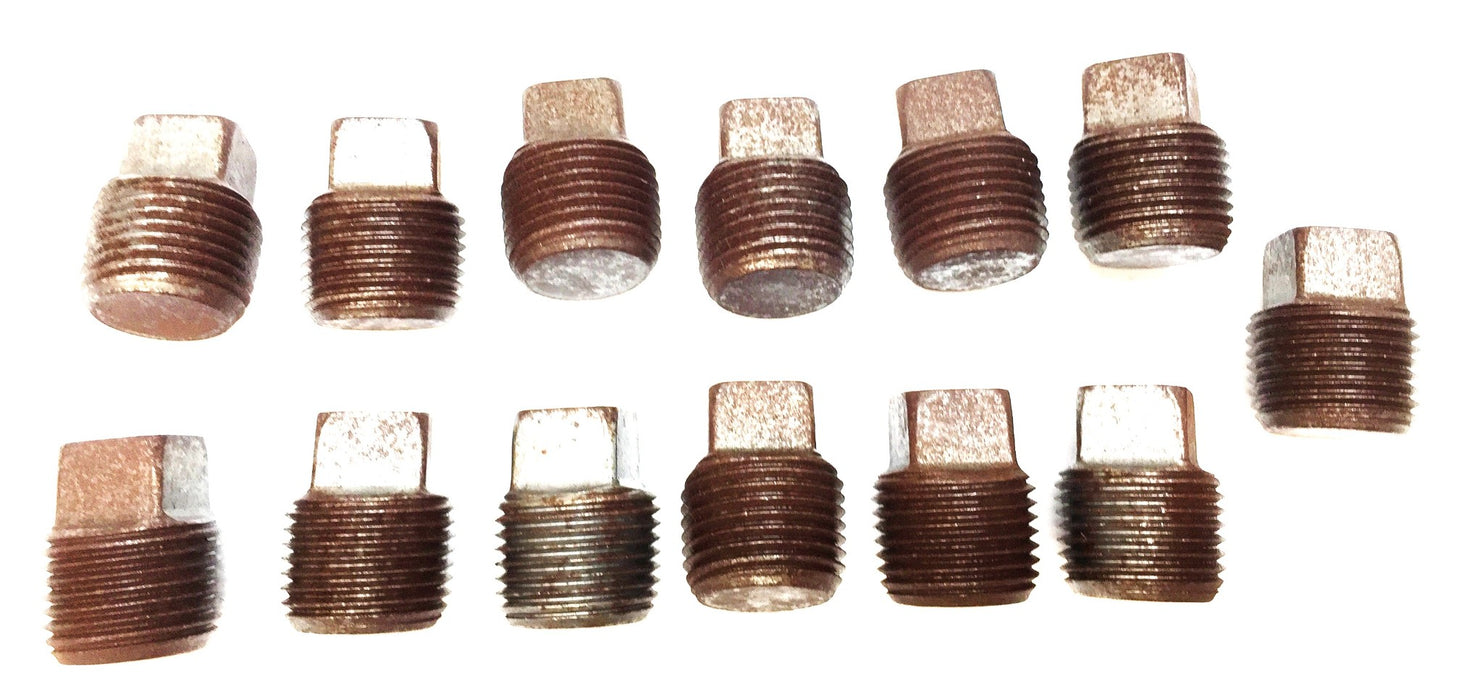 UNBRANDED 3/8" Black Iron Plug [Lot of 13] NOS
