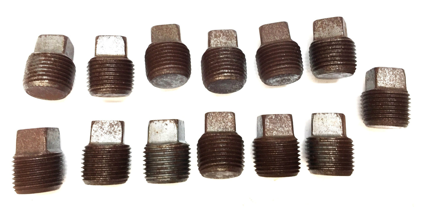 UNBRANDED 1/8" Black Iron Plug [Lot of 15] NOS