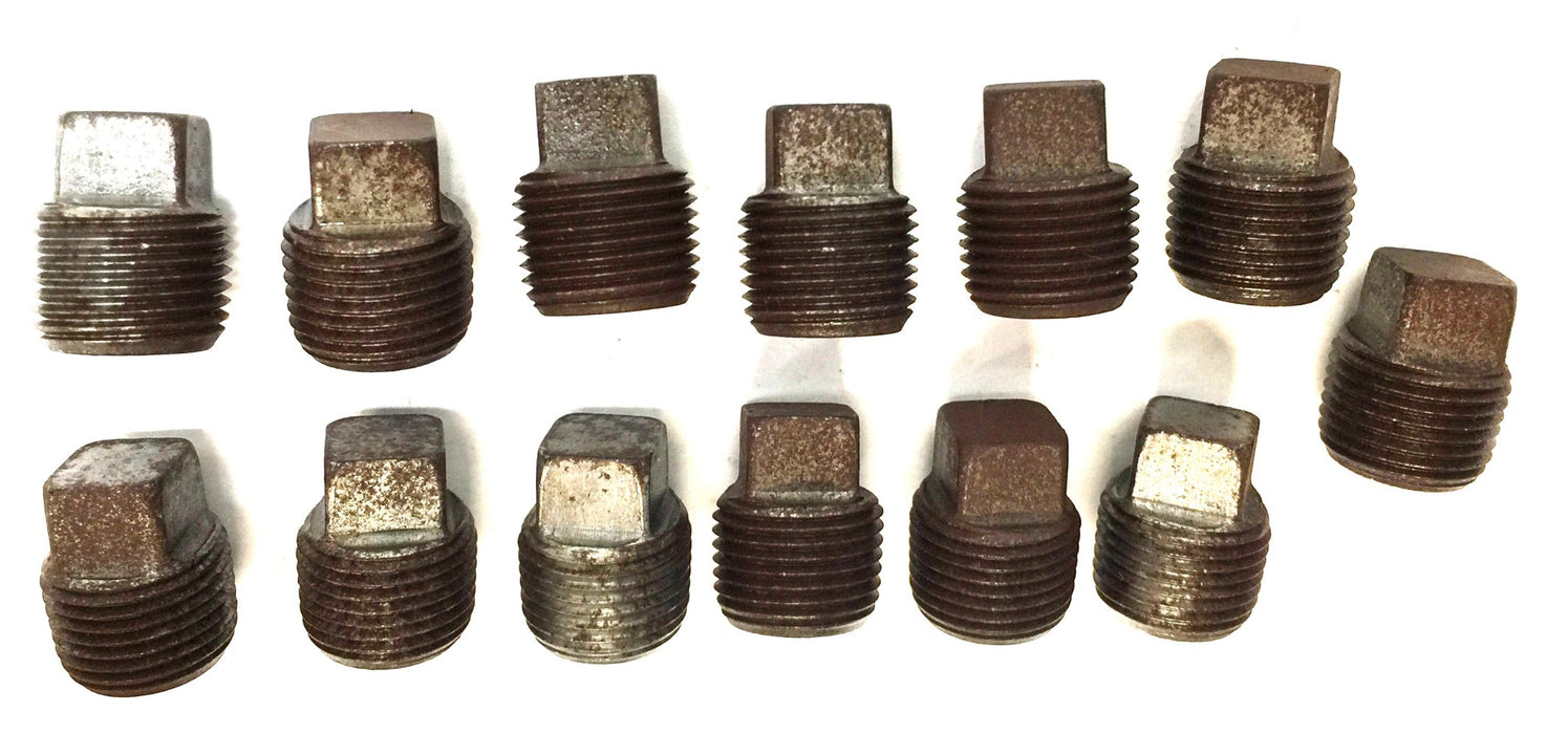 UNBRANDED 1/8" Black Iron Plug [Lot of 15] NOS