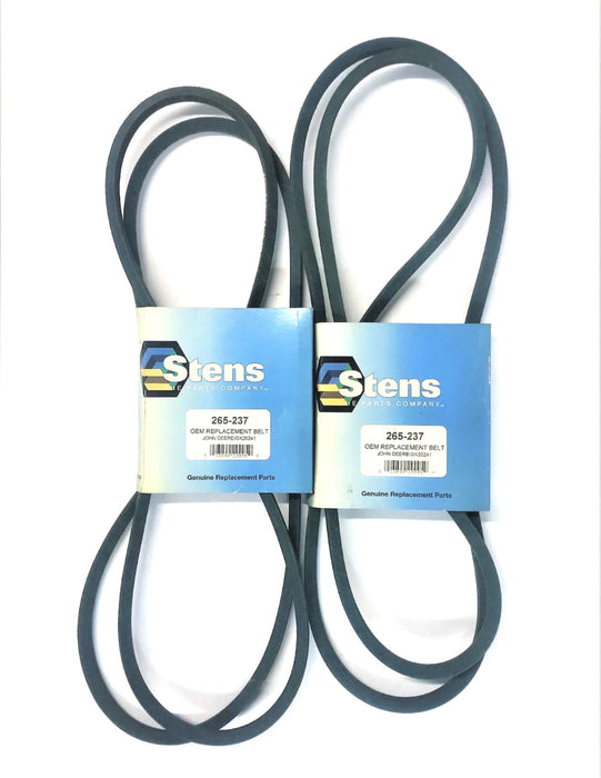 STENS OEM REPLACEMENT BELT FOR JOHN DEERE 265-237(GX20241)[LOT OF 2] NOS