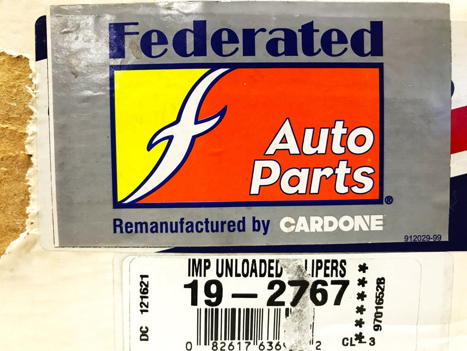 Federated Cardone Disc Brake Caliper 19-2767 REMANUFACTURED