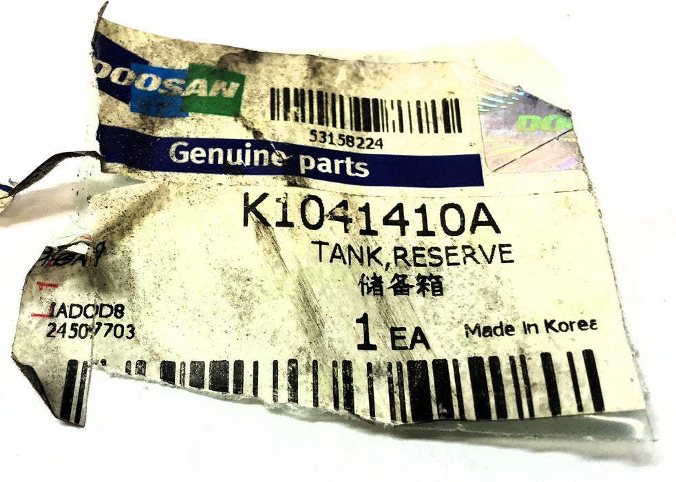 Doosan Tank Reserve K1041410A NOS