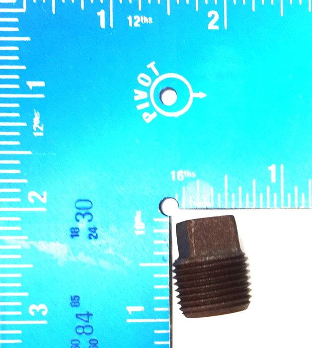 UNBRANDED 3/8" Black Iron Plug [Lot of 13] NOS