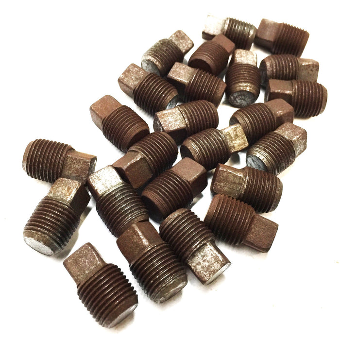 UNBRANDED 1/4" Black Iron Plug [Lot of 6] NOS