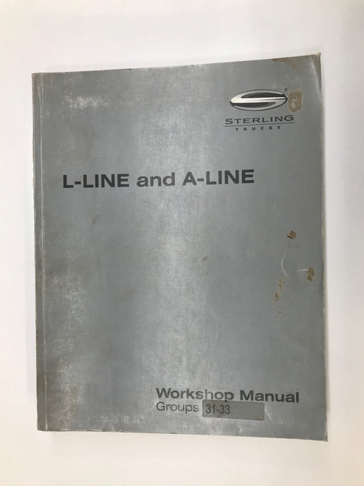 Sterling Trucks L-Line and A-Line Workshop Manual - Groups 31-33 USED