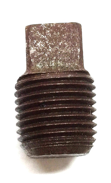 UNBRANDED 1/4" Black Iron Plug [Lot of 6] NOS