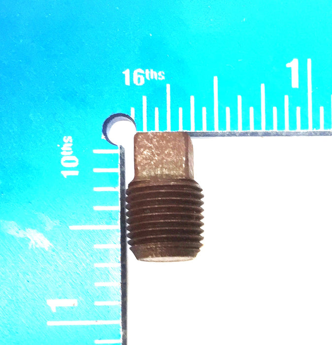 UNBRANDED 1/4" Black Iron Plug [Lot of 6] NOS