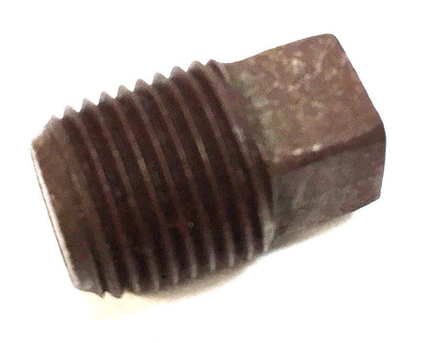 UNBRANDED 1/4" Black Iron Plug [Lot of 6] NOS