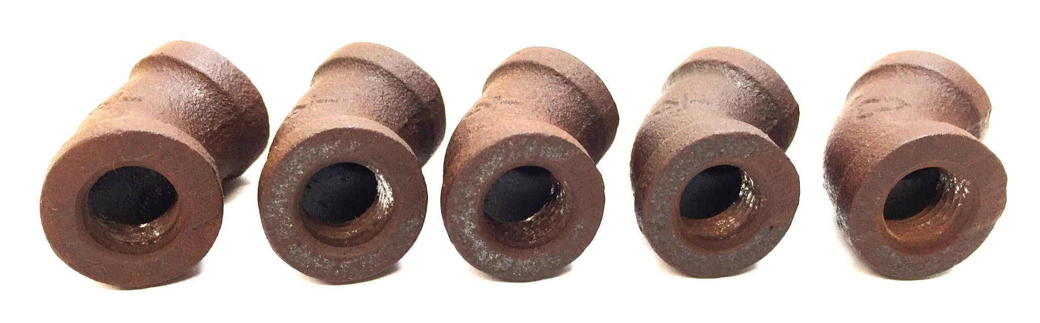 UNBRANDED 1/4" Black Iron Elbow 45 Degree [Lot of 5] NOS