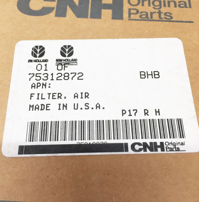 Air Filter Element for Case New Holland CNH 75312872 NOS