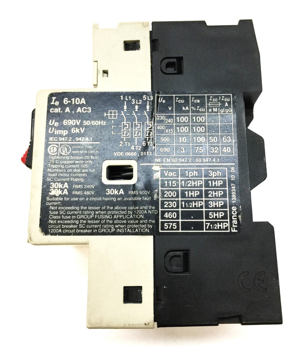 Telemecanique Circuit Protector GV2-M14 USED