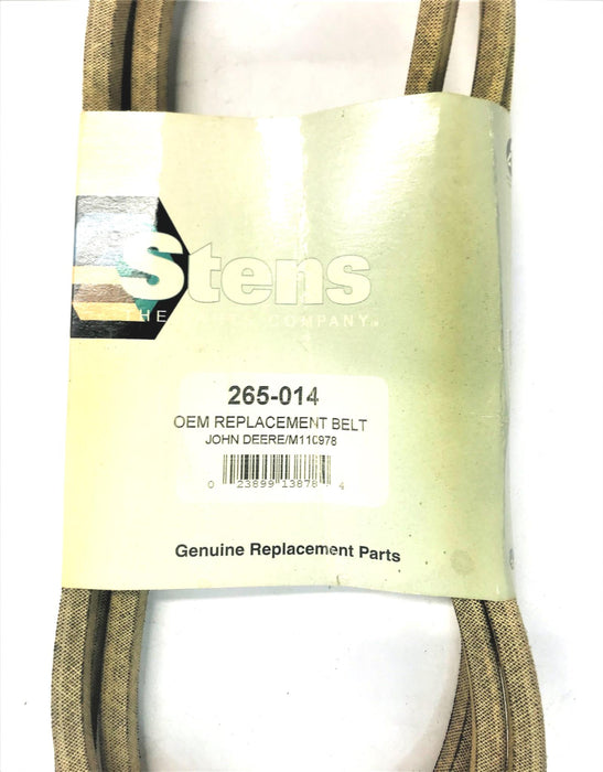 STENS OEM REPLACEMENT BELT FOR JOHN DEERE 265-014(JOHN DEERE/M110978) NOS