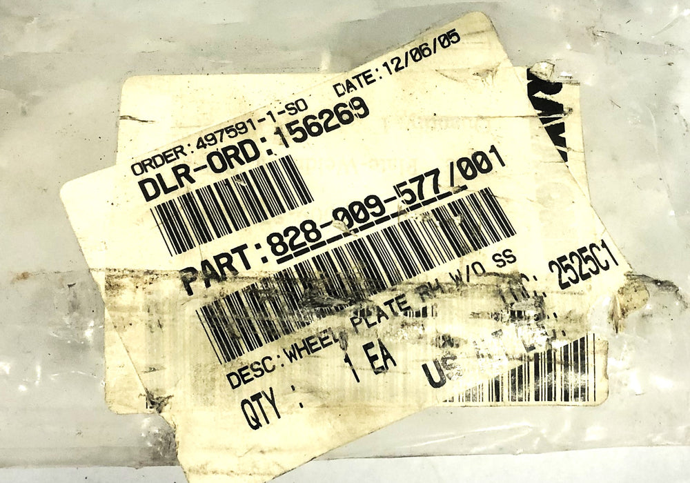 Raymond Right Hand Wheel Plate 828-009-577/001 NOS