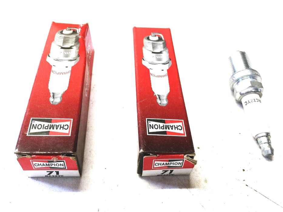 Champion Copper Plus Spark Plus 71 RC12 YC [Lot of 3] NOS