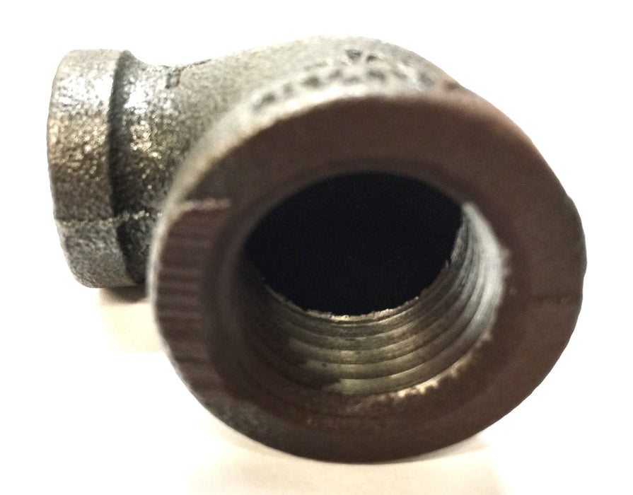 UNBRANDED 1/2" x 1/4" Black Iron Reducing Elbow [Lot of 10] NOS
