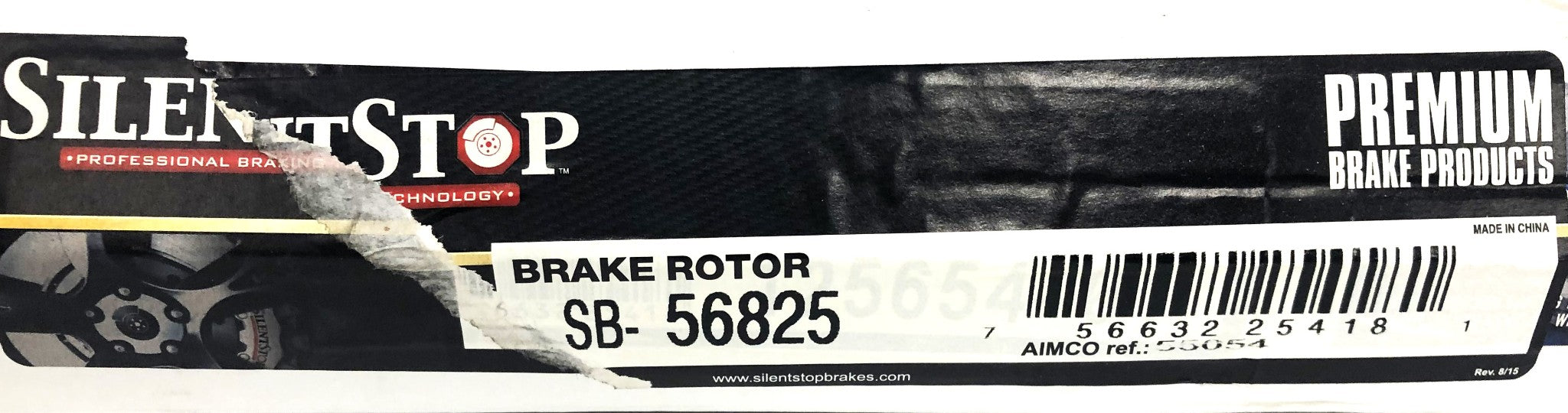 Silent Stop Front Brake Disc Rotor SB-56825 NOS