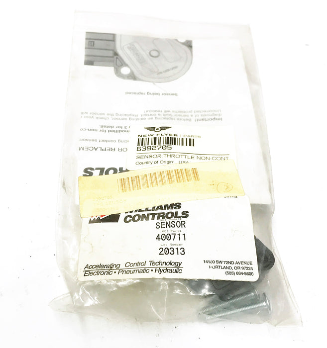Williams Controls/New Flyer TPH Sensor Kit 400711 (6392705) NOS