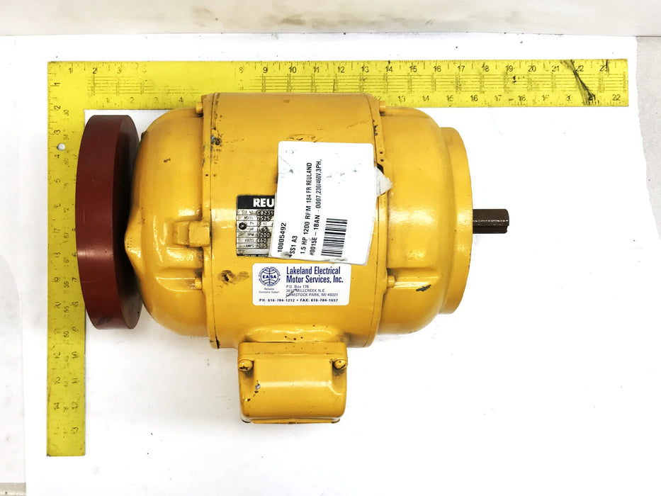 Reuland Model 7525General Purpose Motor 0015E-1BAN-0007 REMANUFACTURED