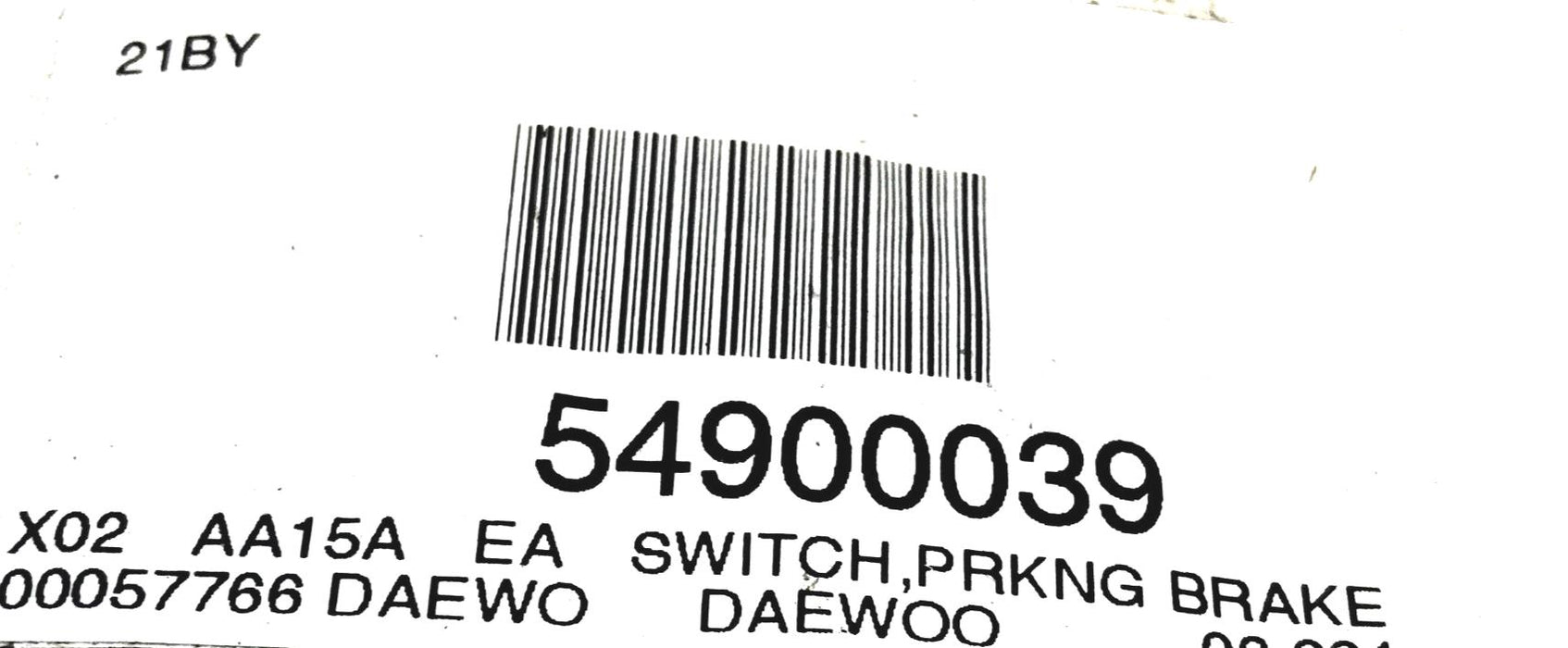 Daewoo Suco Parking Brake Switch 54900039 (631603) NOS