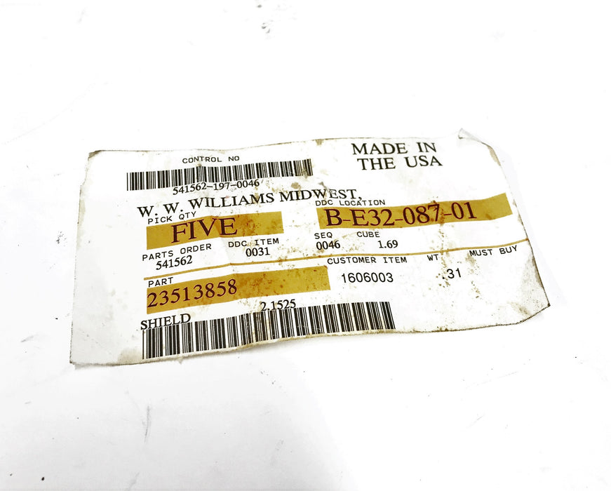 Detroit Diesel Shield Harness Plate 23513858 [Lot of 4] NOS