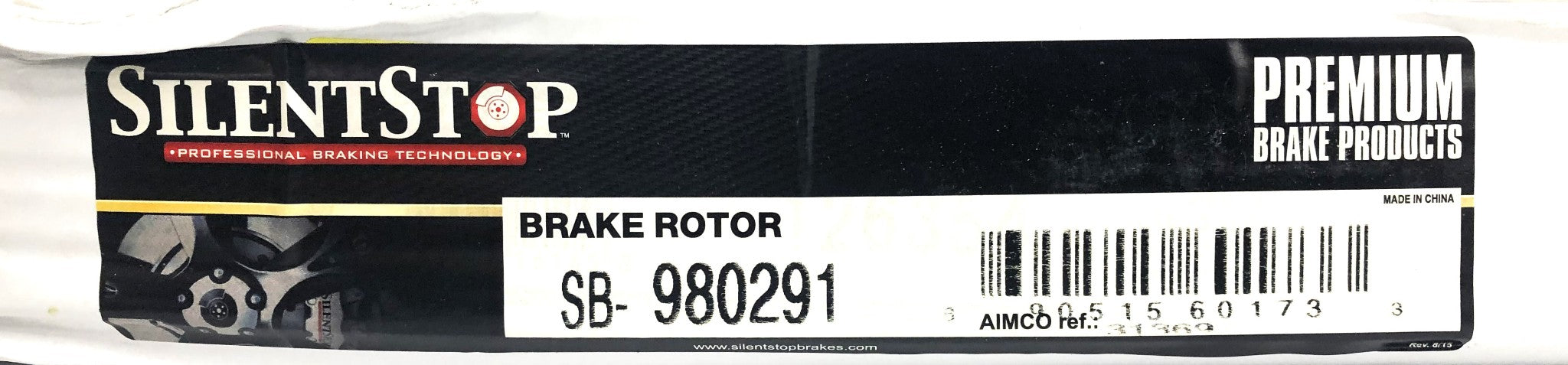 Silent Stop DuraGo Rear Brake Disc Rotor SB-980291 (BR900396) NOS