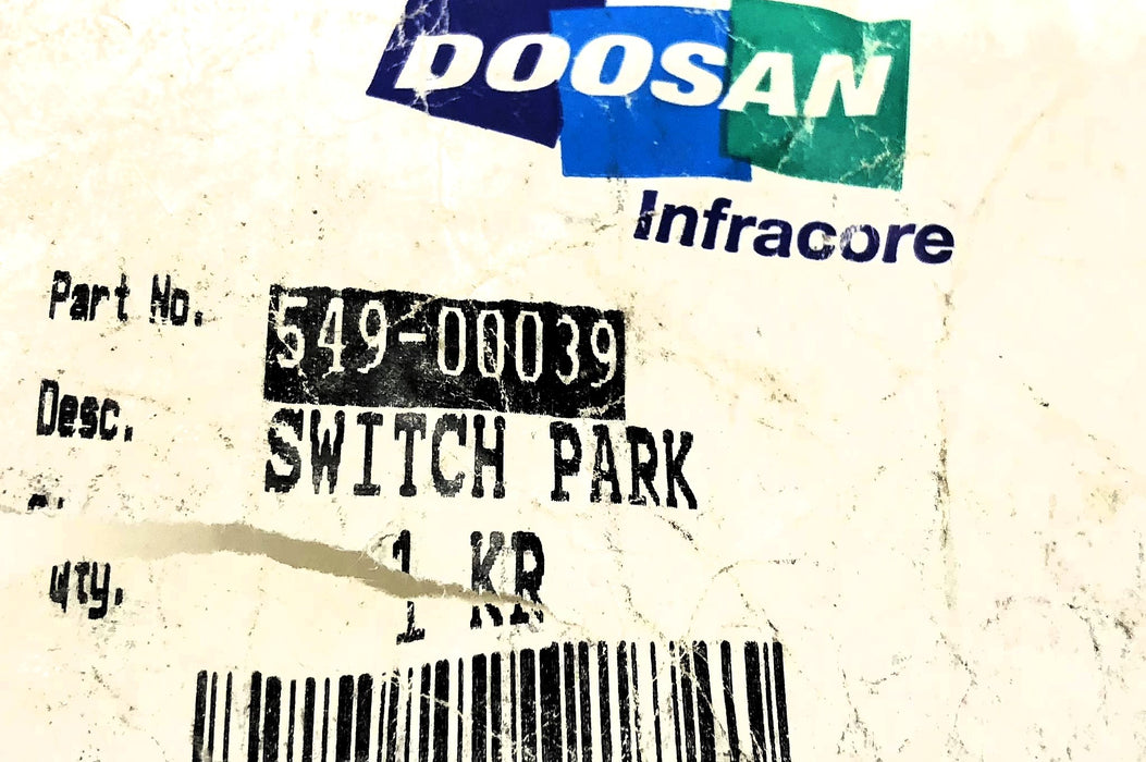 Doosan Suco Parking Brake Switch 54900039 (631603) NOS