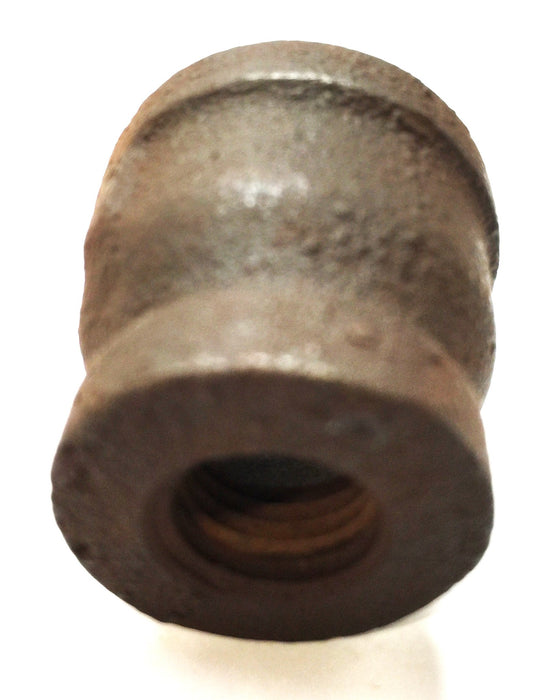 UNBRANDED 1/2" x 1/4" Black Iron Reducer Coupling Pipe Thread [Lot of 8] NOS