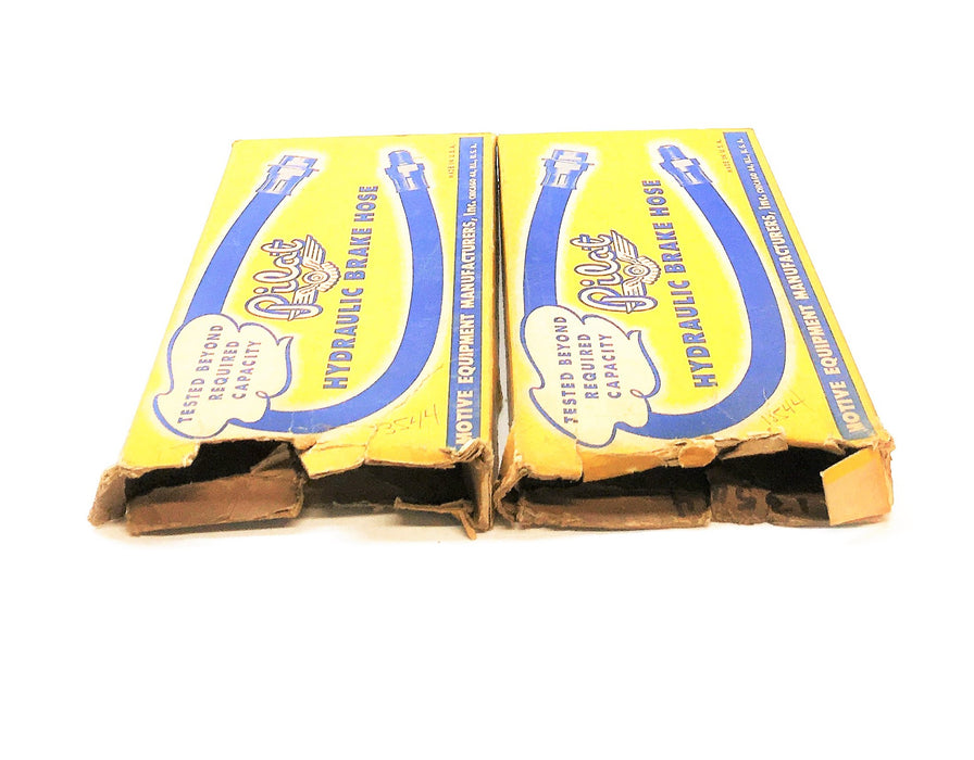Pilot Hydraulic Brake Hose 13544 [Lot of 2] Vintage NOS