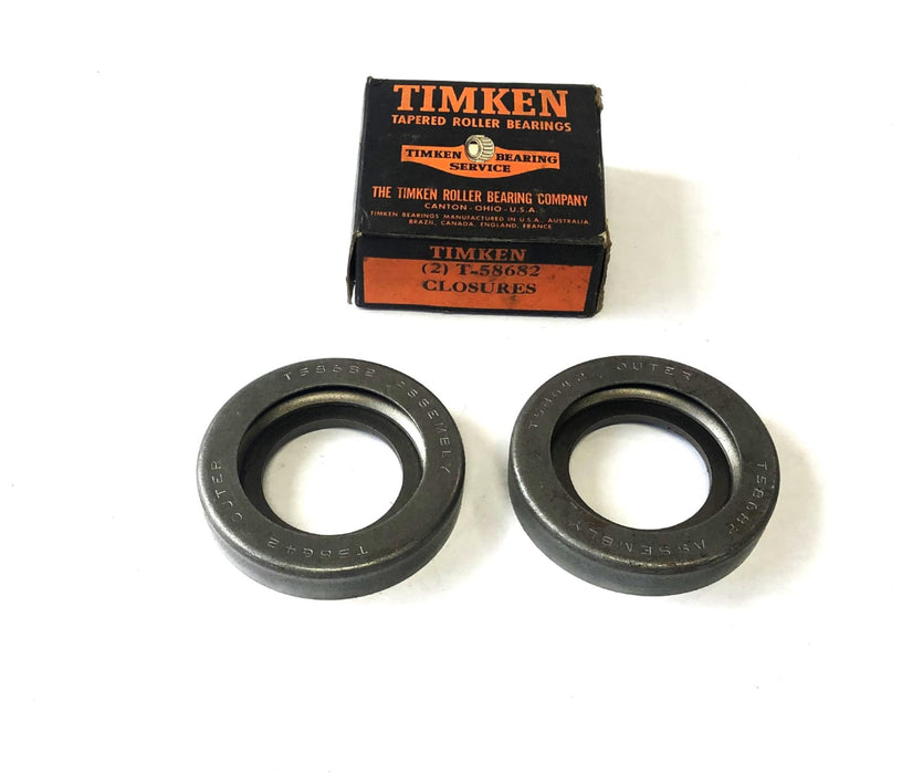 Timken 2 Piece Set Bearing End Cap Closure/Flinger T-58682 NOS