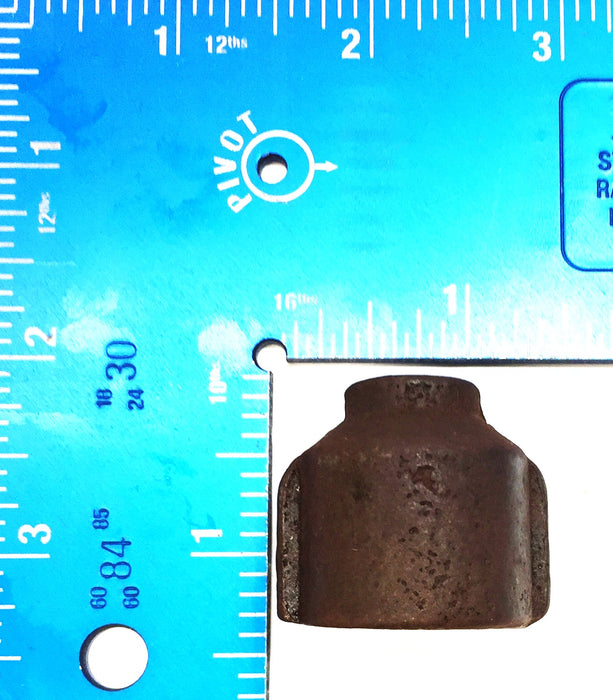 UNBRANDED 1/2" x 1/8" Black Iron Reducer [Lot of 5] NOS