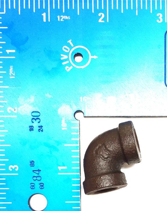 UNBRANDED 1/8" Black Malleable Iron 90 Degree Elbow Fitting [Lot of 10] NOS
