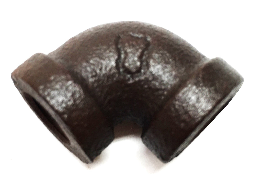 UNBRANDED 1/8" Black Malleable Iron 90 Degree Elbow Fitting [Lot of 10] NOS