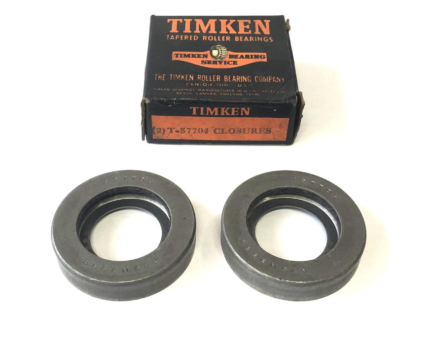 Timken 2 Piece Set Bearing End Cap Closure/Flinger T57704 NOS