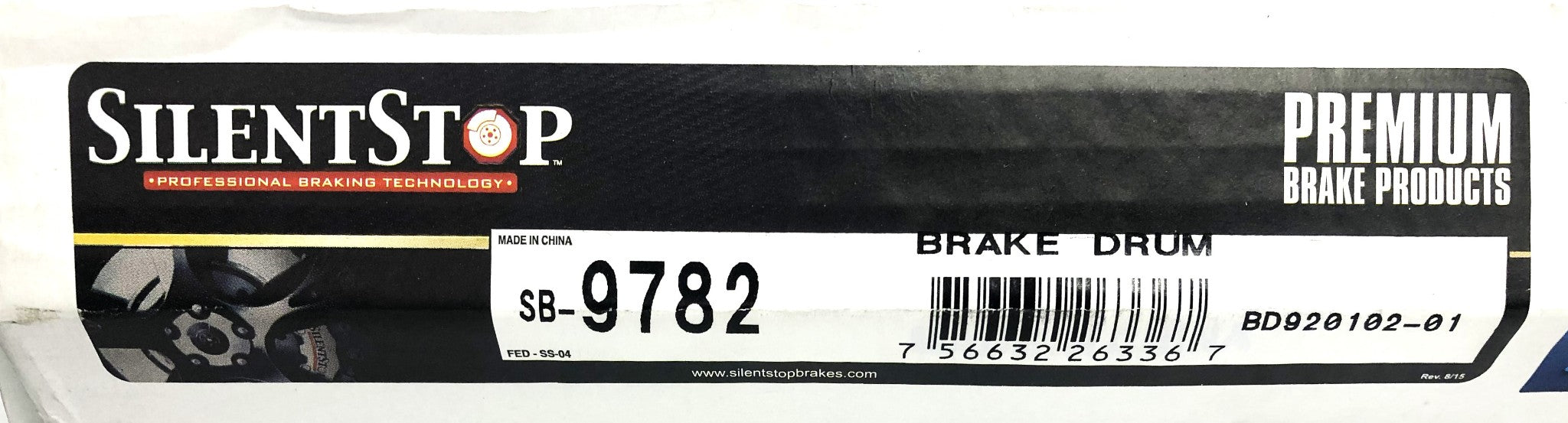 Silent Stop Rear Brake Drum SB-9782 NOS
