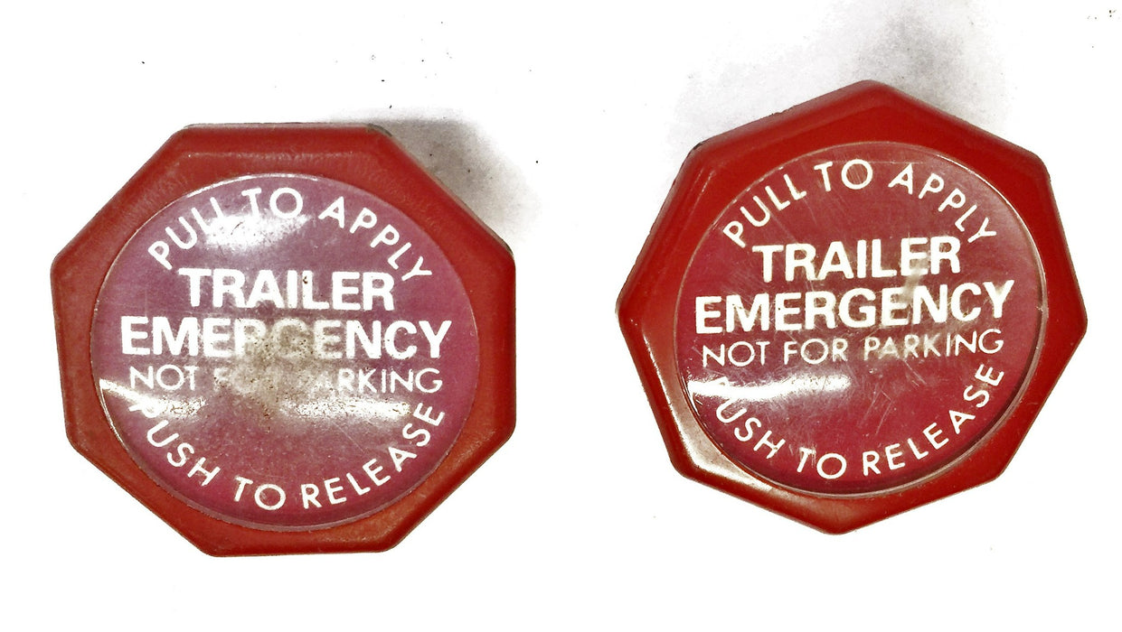 Berg Trailer Screw-On Air Supply Push Pull Knob [Lot of 2] USED